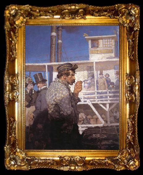 framed  NC Wyeth Jim Bludsoe, ta009-2